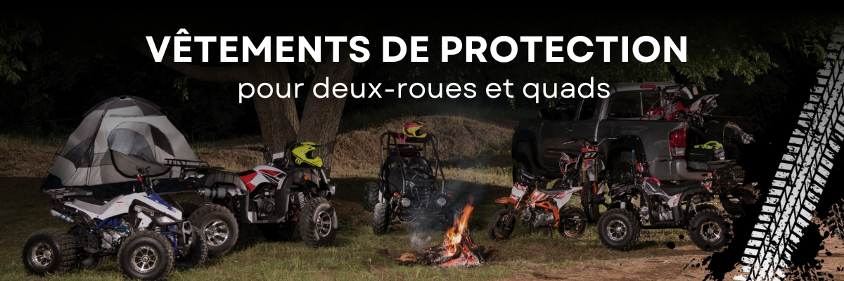 Vêtements de protection pour deux-roues et quads